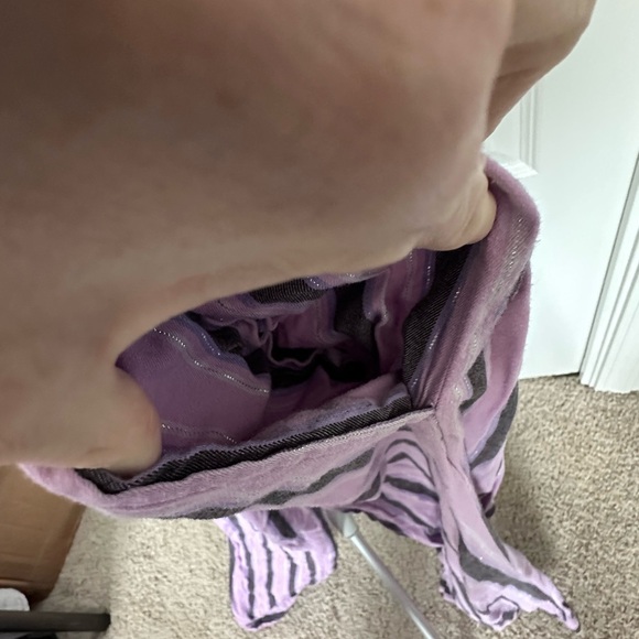 Victoria's Secret Lavender and Black Striped Pajama Set - Picture 7 of 8